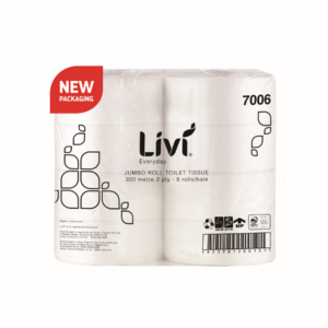 Jumbo Toilet Paper 2 ply 300m 8/ctn 7006
